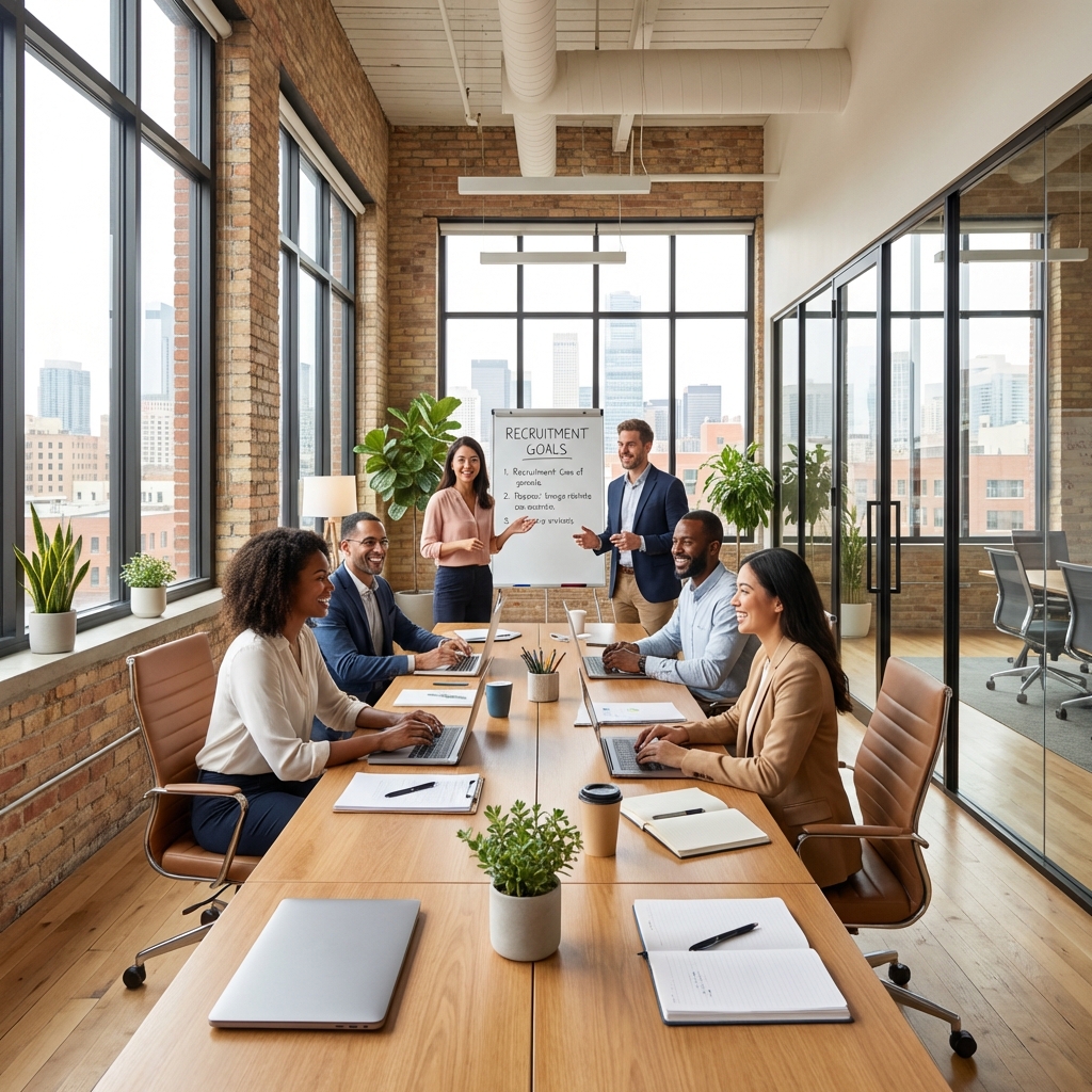 Top office scene